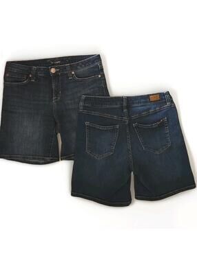 Lot Of 2 Seven 7 Jeans Shorts Women's Size 4 Blue Denim Stretch
